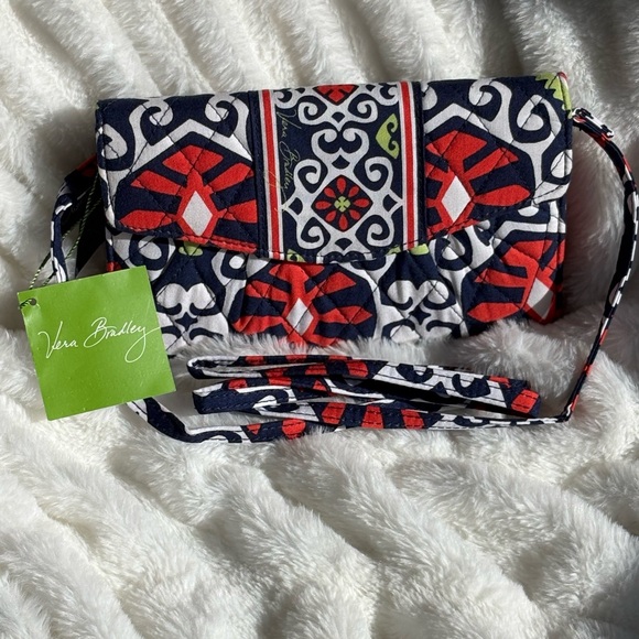 Vera Bradley Handbags - Vera Bradley Red and Blue Clutch